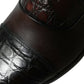 Brown Exotic Leather Formal Men Dress Shoes