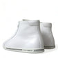 White Saint Tropez High Top Men Sneakers Shoes