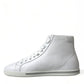 White Saint Tropez High Top Men Sneakers Shoes