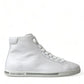 White Saint Tropez High Top Men Sneakers Shoes