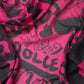 Elegant Pink Cashmere-Blend Square Scarf