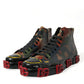 Multicolor Camouflage High Top Men Sneakers Shoes