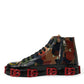 Multicolor Camouflage High Top Men Sneakers Shoes