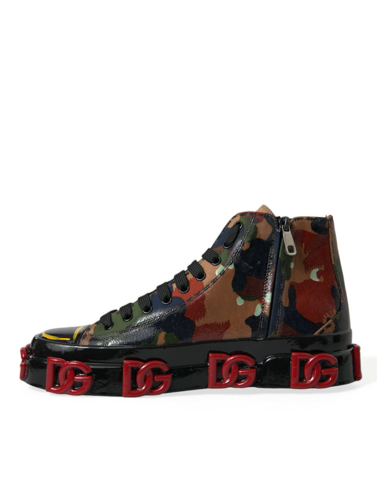 Multicolor Camouflage High Top Men Sneakers Shoes