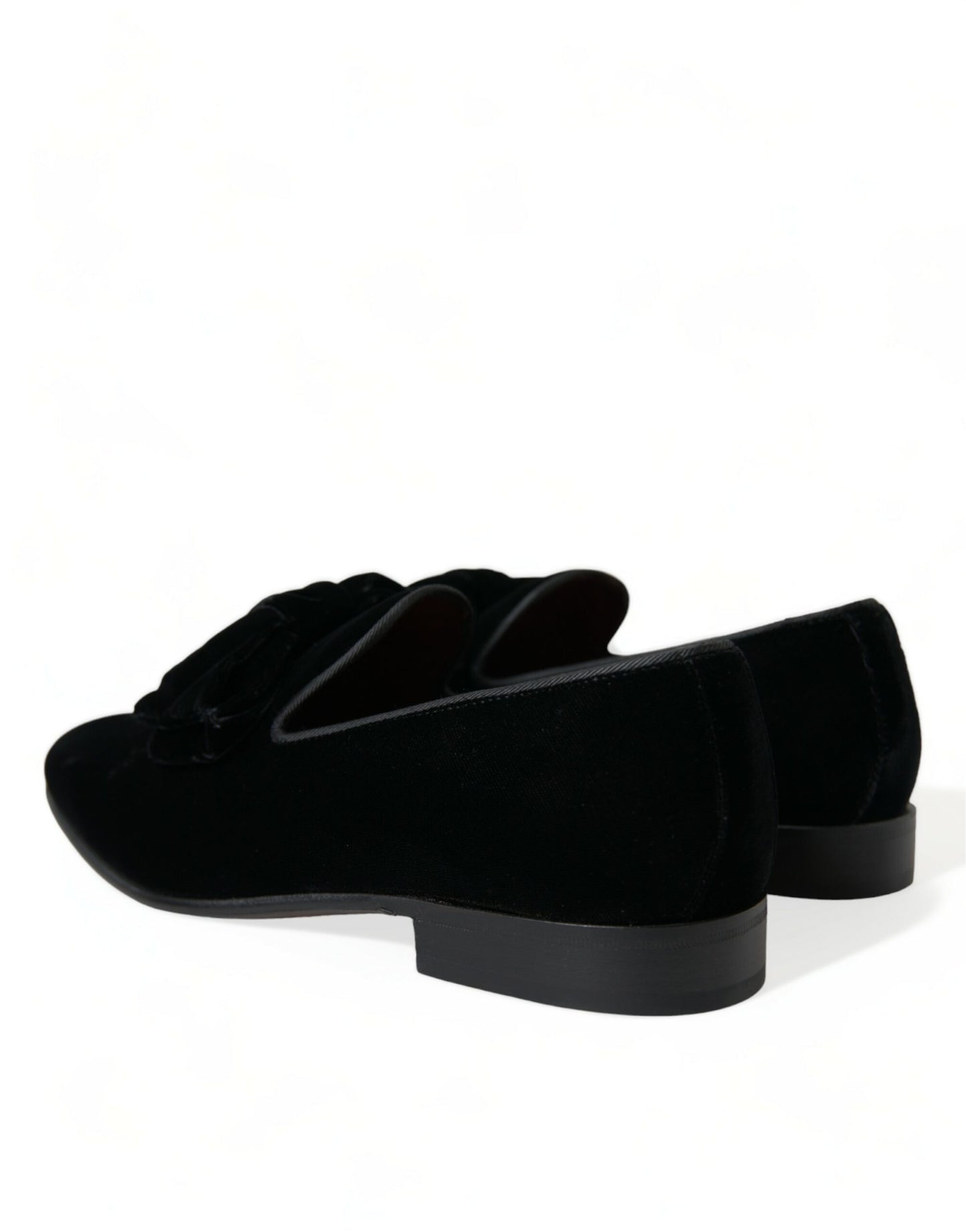 Black Velvet Loafers Formal Dress Shoes