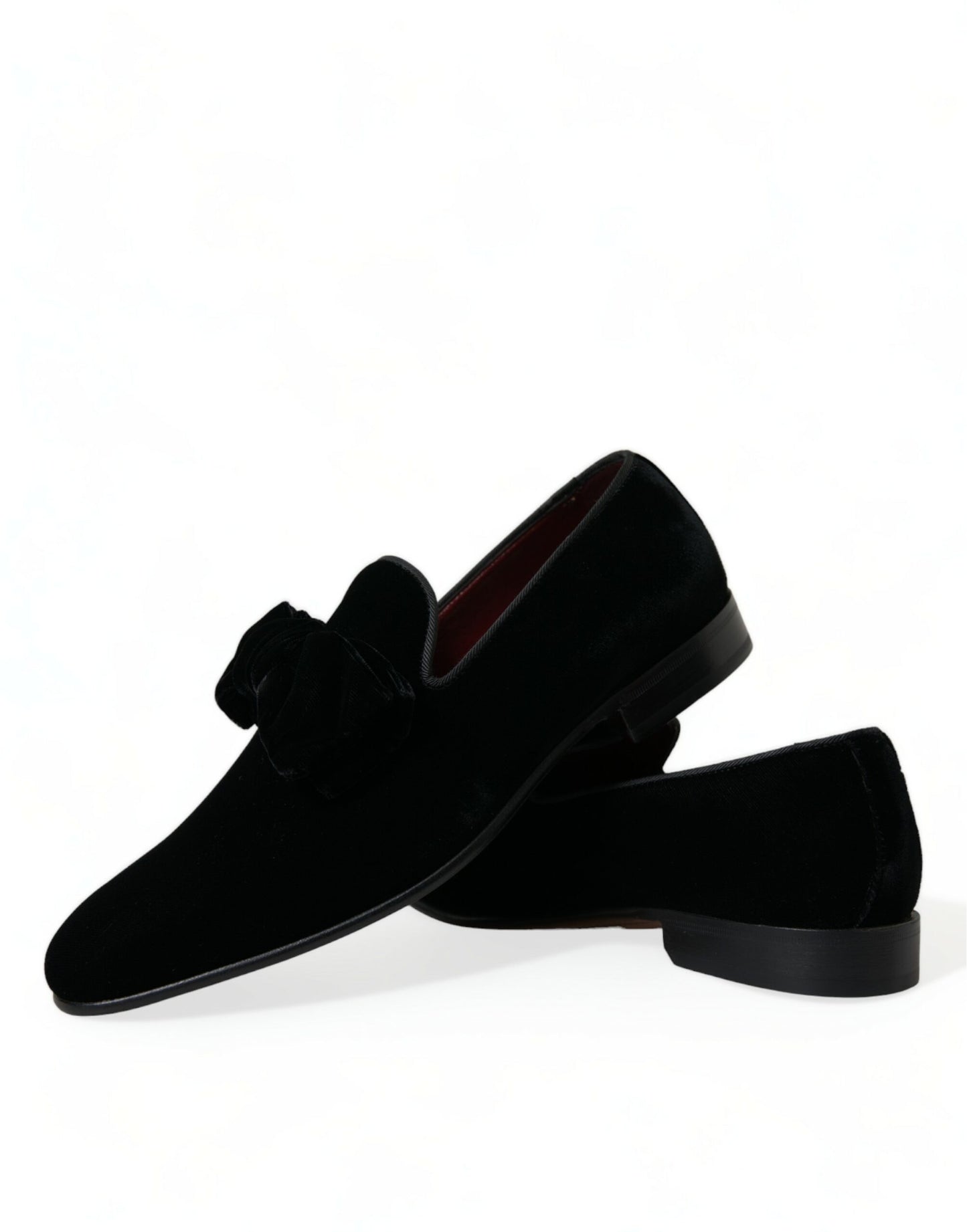 Black Velvet Loafers Formal Dress Shoes