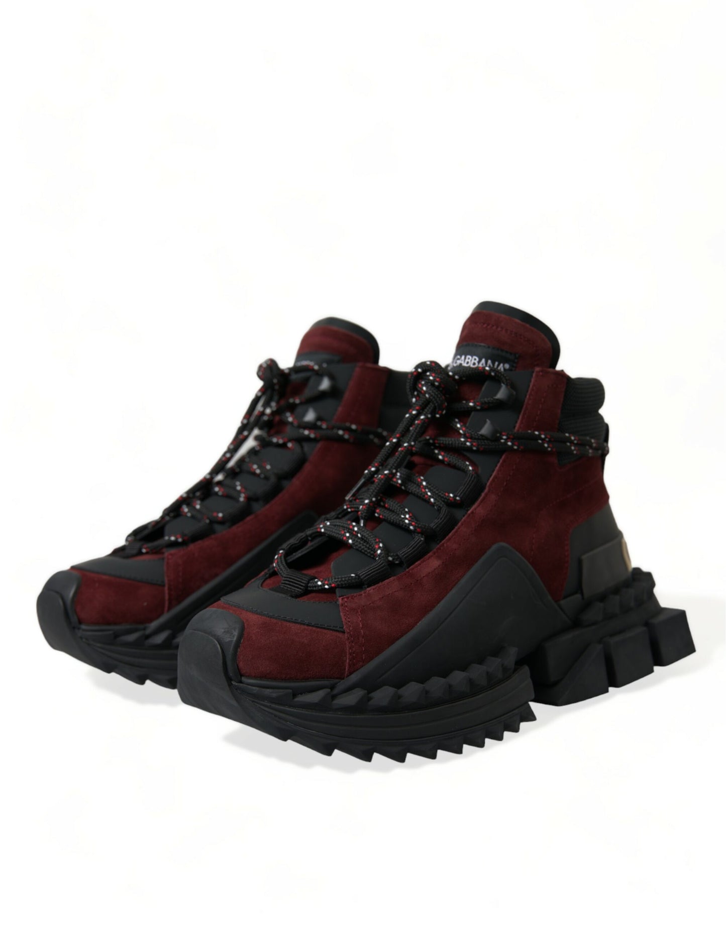 Burgundy Super King High Top Men Sneakers Shoes