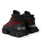 Burgundy Super King High Top Men Sneakers Shoes