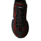 Burgundy Super King High Top Men Sneakers Shoes