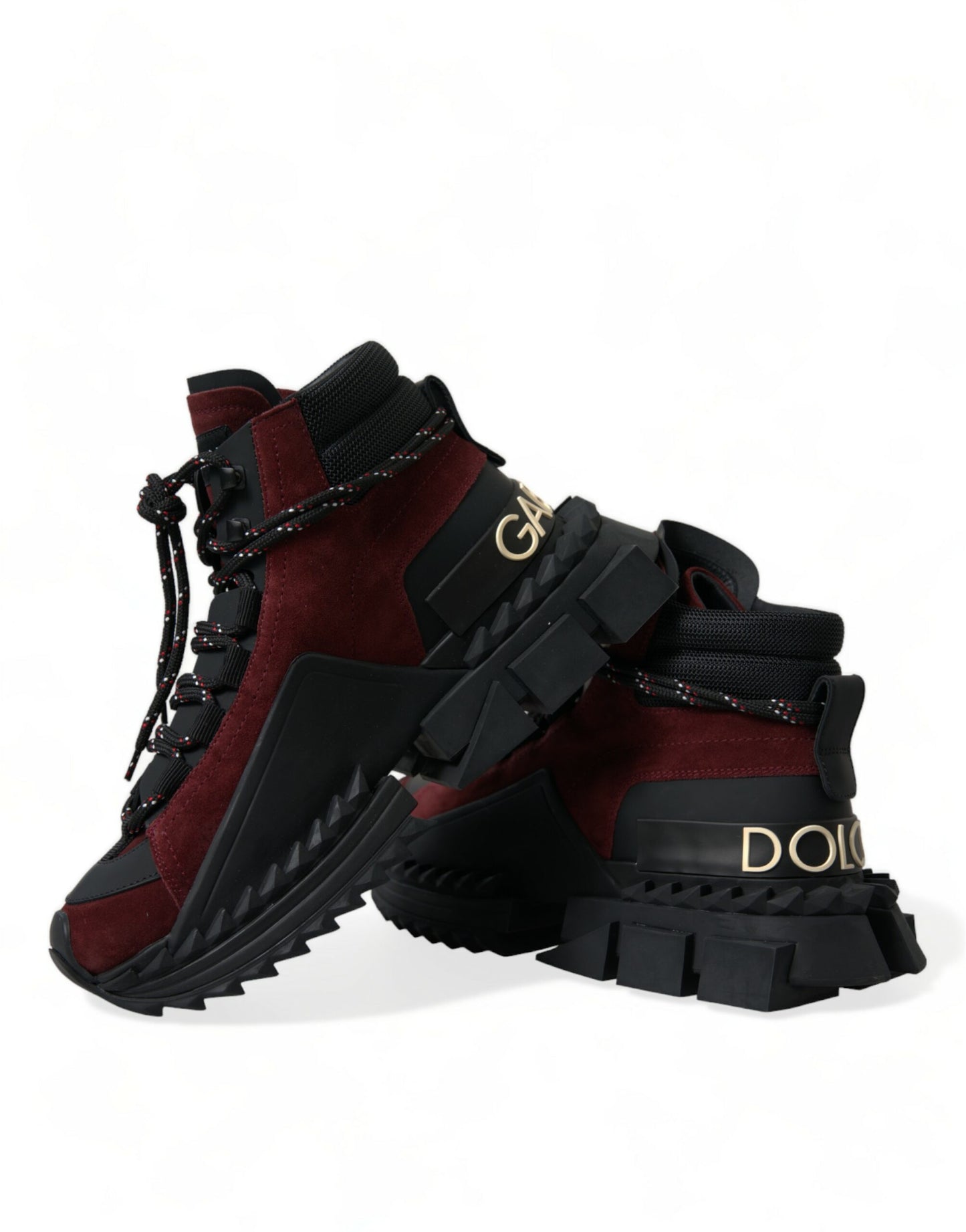 Burgundy Super King High Top Men Sneakers Shoes