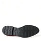 Red Leather Lace Up Oxford Men Dress Shoes