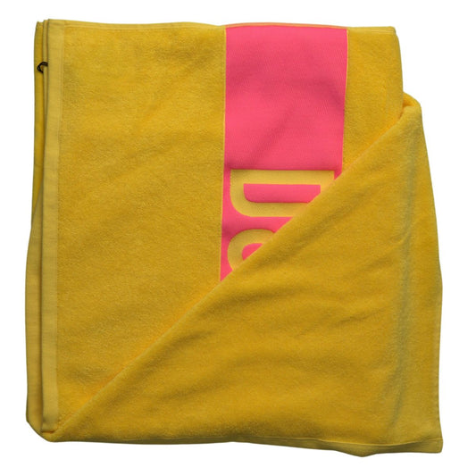 Sunshine Yellow Logo Beach Towel