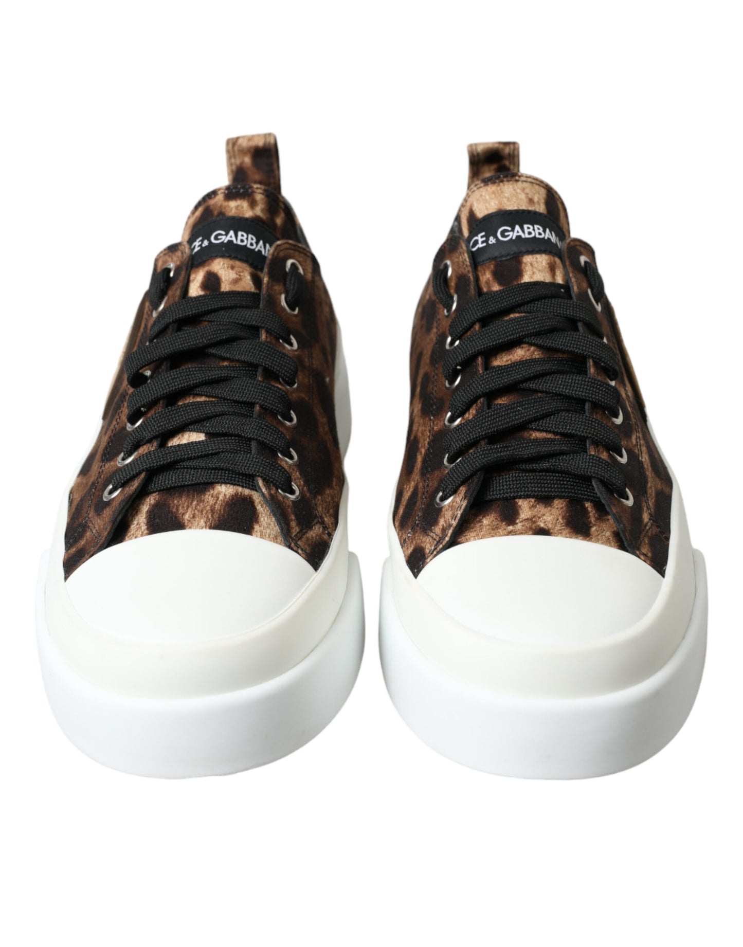 Brown Leopard Canvas Sneakers Shoes