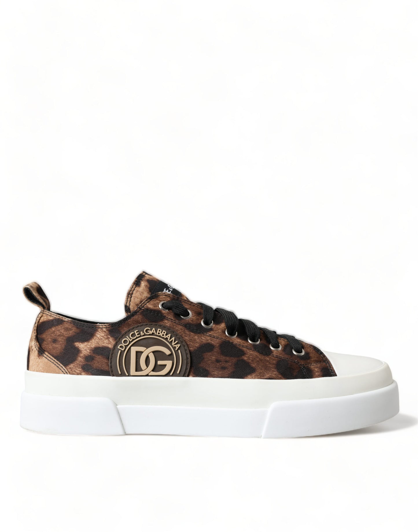 Brown Leopard Canvas Sneakers Shoes