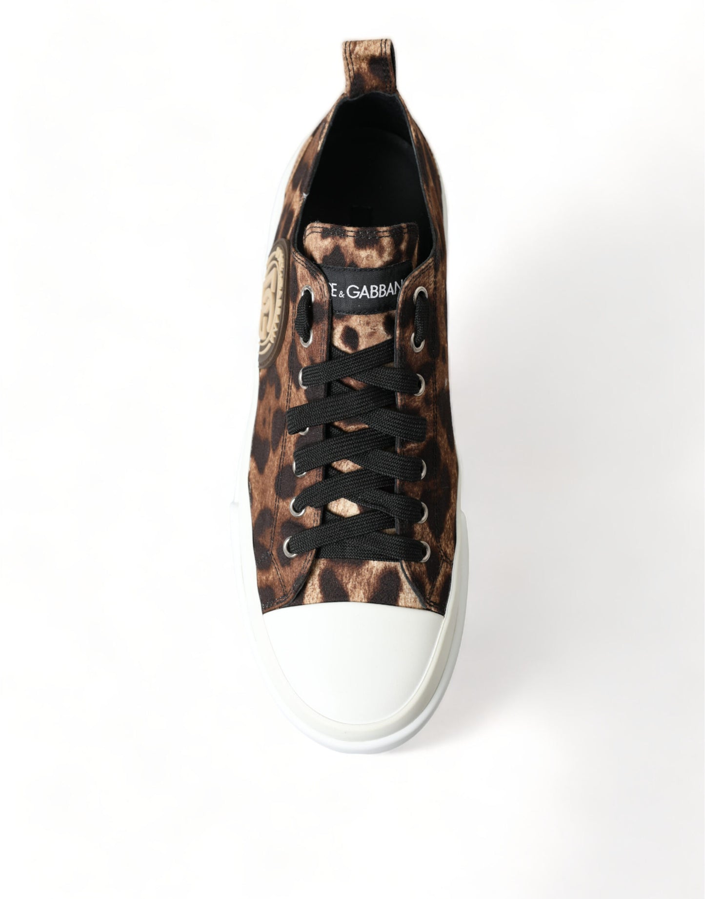 Brown Leopard Canvas Sneakers Shoes