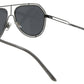 Sleek Grey Metal Sunglasses for Men