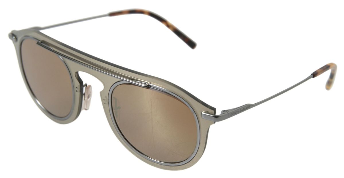 Chic Brown Metal Phantos Sunglasses