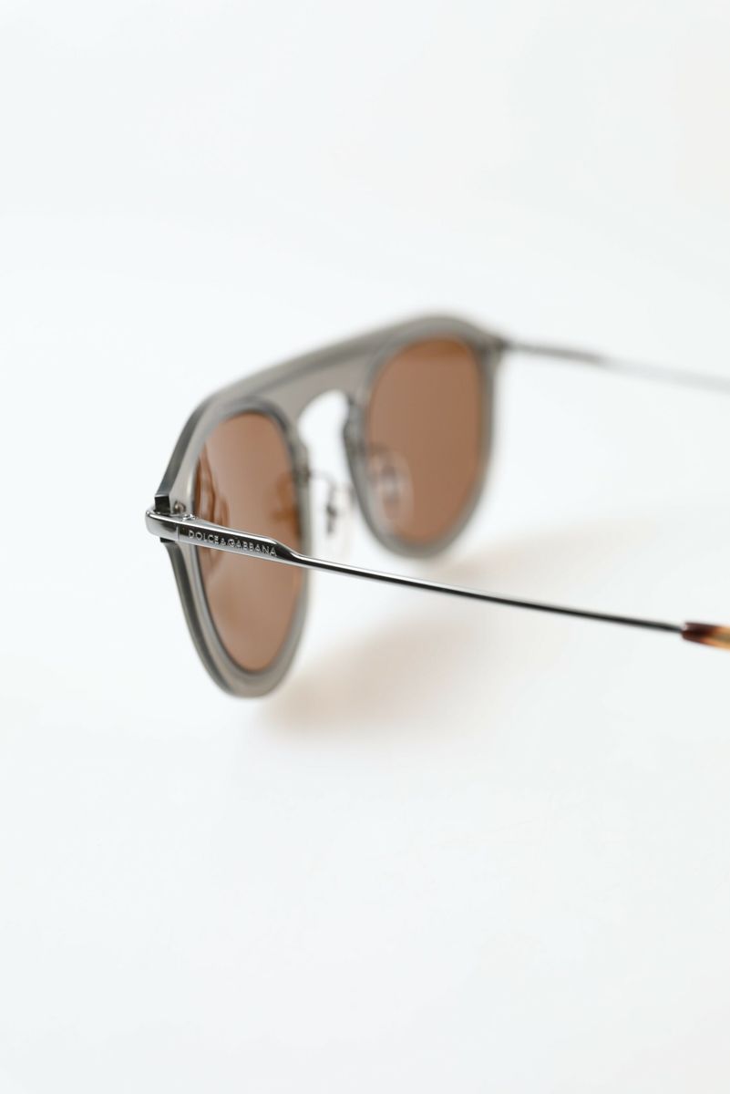 Chic Brown Metal Phantos Sunglasses