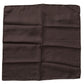 Elegant Silk Men's Square Scarf in Rich Brown