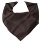 Elegant Silk Men's Square Scarf in Rich Brown