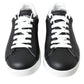 Black White Portofino Low Top Sneakers Men Shoes