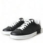 Black White Portofino Low Top Sneakers Men Shoes
