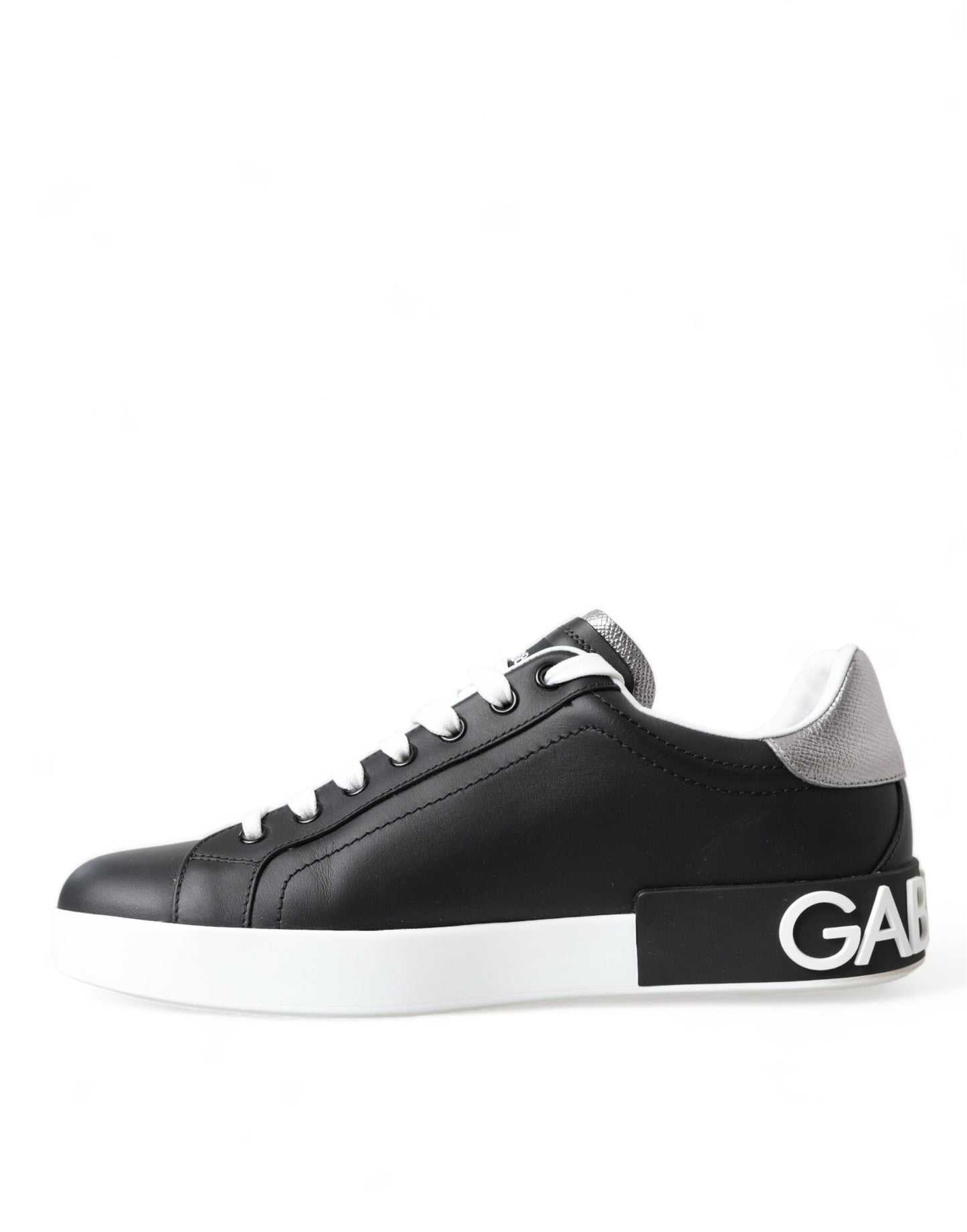 Black White Portofino Low Top Sneakers Men Shoes