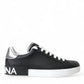 Black White Portofino Low Top Sneakers Men Shoes