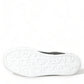 Black White Portofino Low Top Sneakers Men Shoes