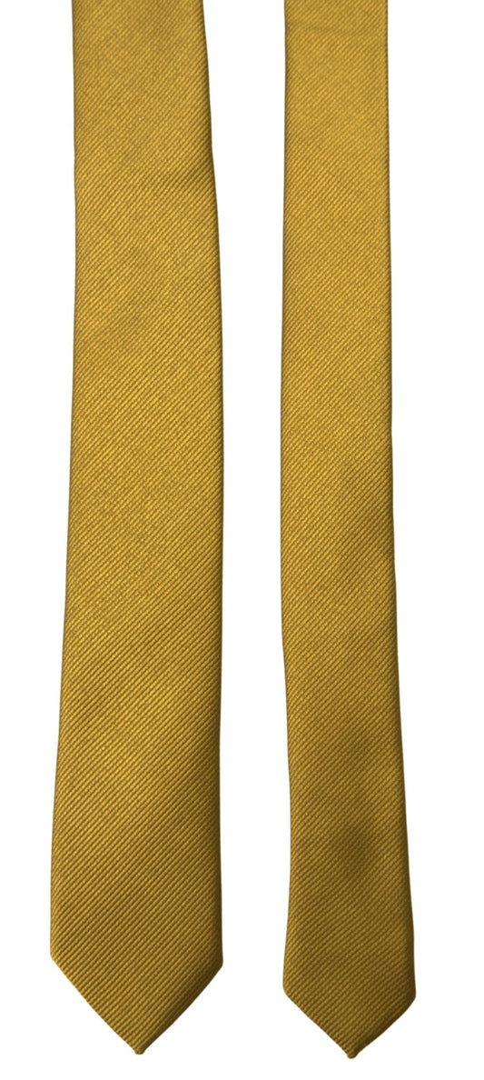 Elegant Gold Silk Tie for Men