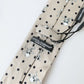 Beige Skull Print Silk Tie Exclusive Collection