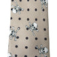 Beige Skull Print Silk Tie Exclusive Collection