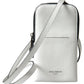 Elegant White Leather Phone Crossbody Bag