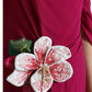 Purple Flower Embellished One Shoulder Dress