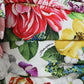 Multicolor Floral Sheath Midi Silk Dress