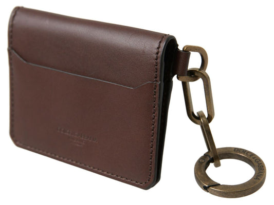 Elegant Brown Leather Cardholder