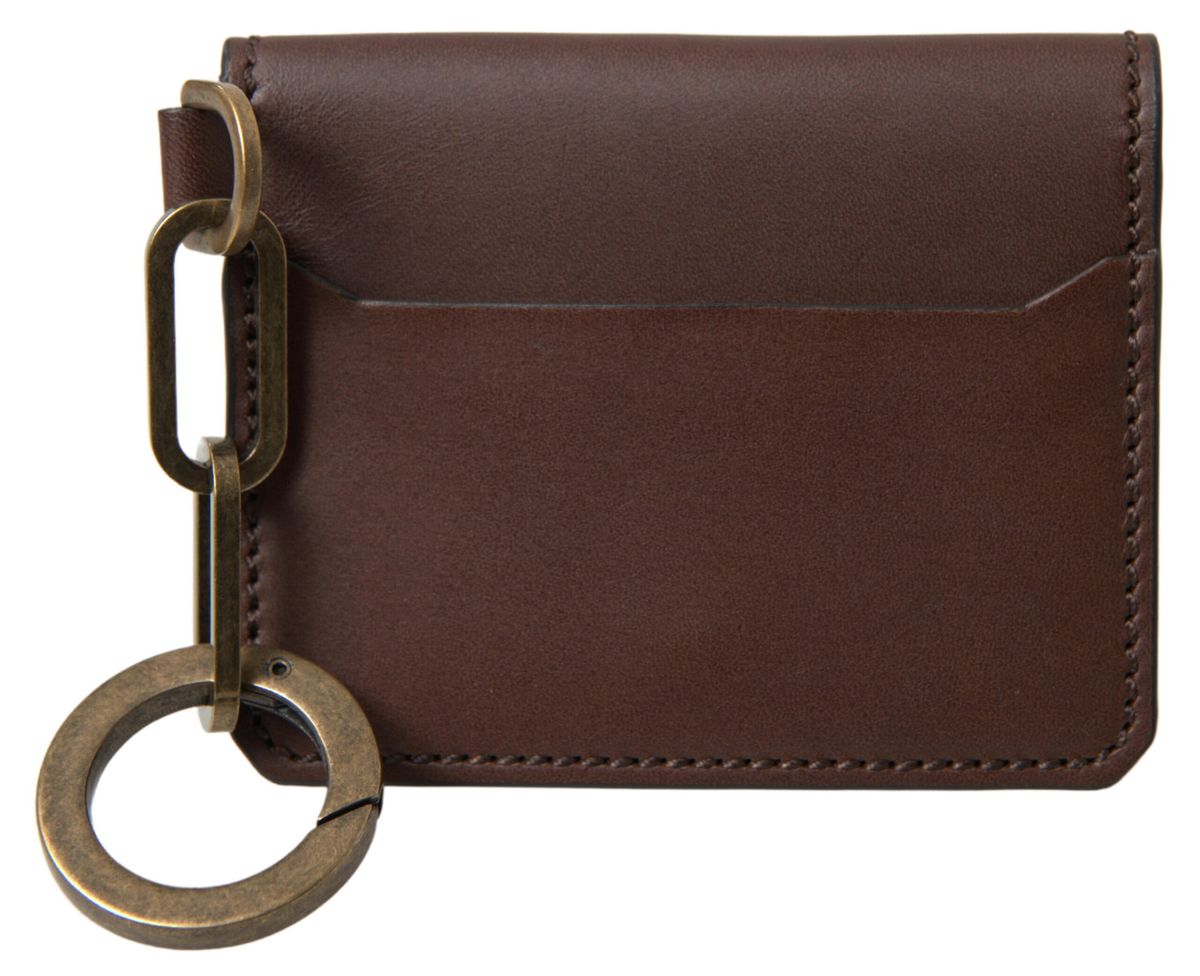 Elegant Brown Leather Cardholder