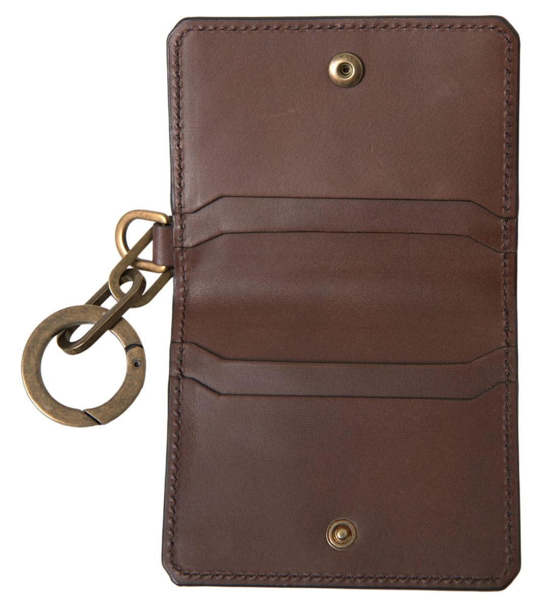 Elegant Brown Leather Cardholder