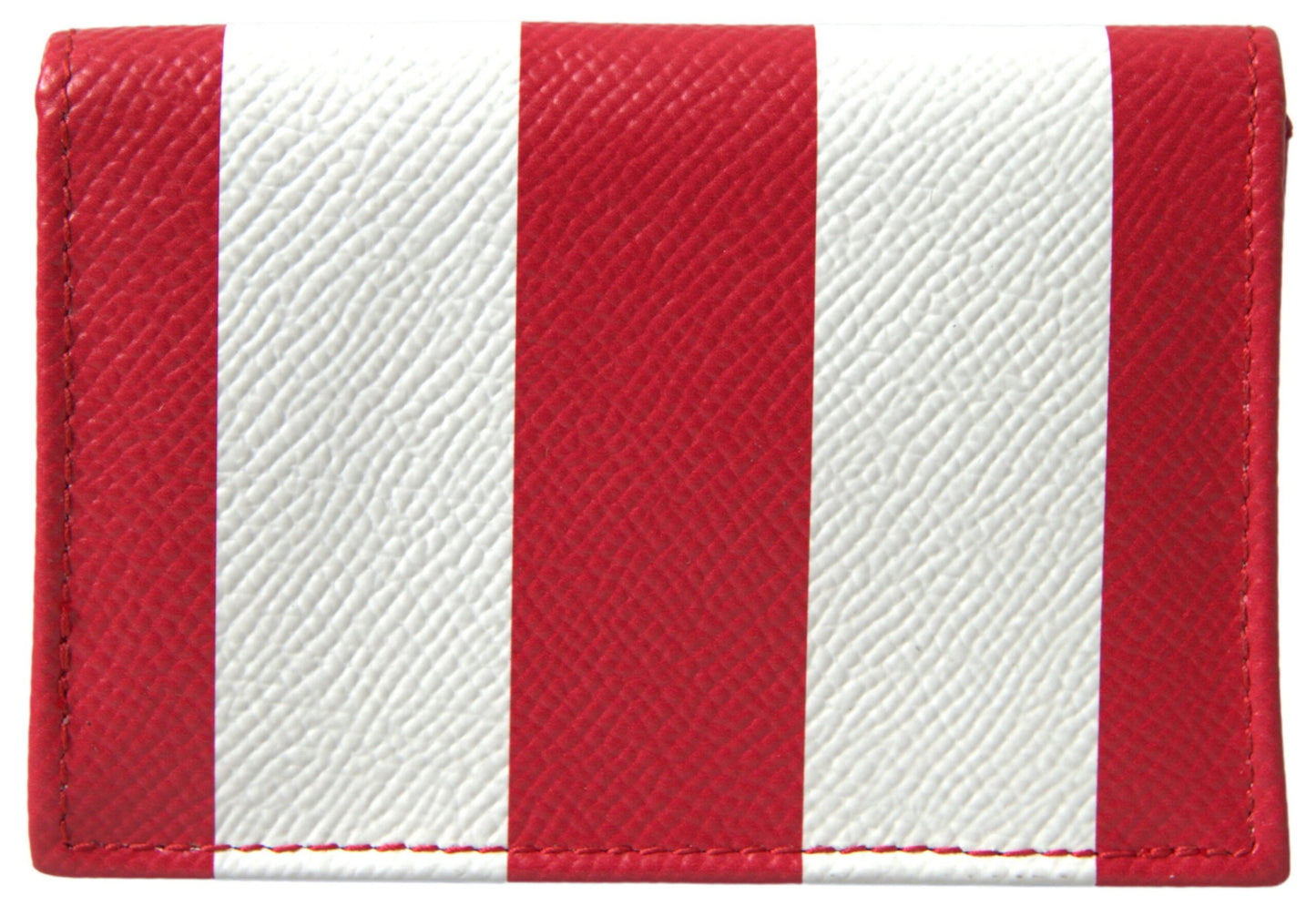 Elegance Unfolded: Red & White Leather Bifold Wallet