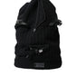 Black Silver Wool Zaino Tricot Backpack Men Bag