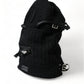 Black Silver Wool Zaino Tricot Backpack Men Bag