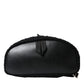 Black Silver Wool Zaino Tricot Backpack Men Bag
