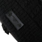 Black Silver Wool Zaino Tricot Backpack Men Bag