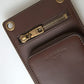 Elegant Calfskin Leather Crossbody Phone Bag