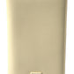 Elegant Beige Leather Passport Holder