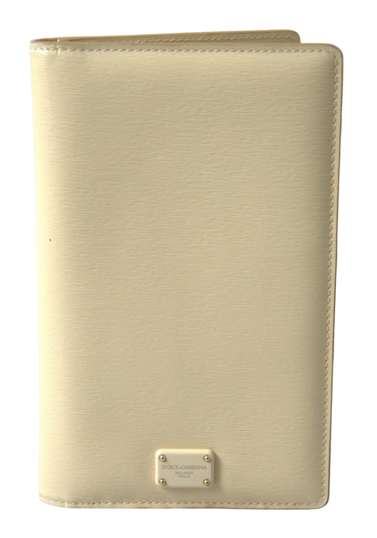 Elegant Beige Leather Passport Holder