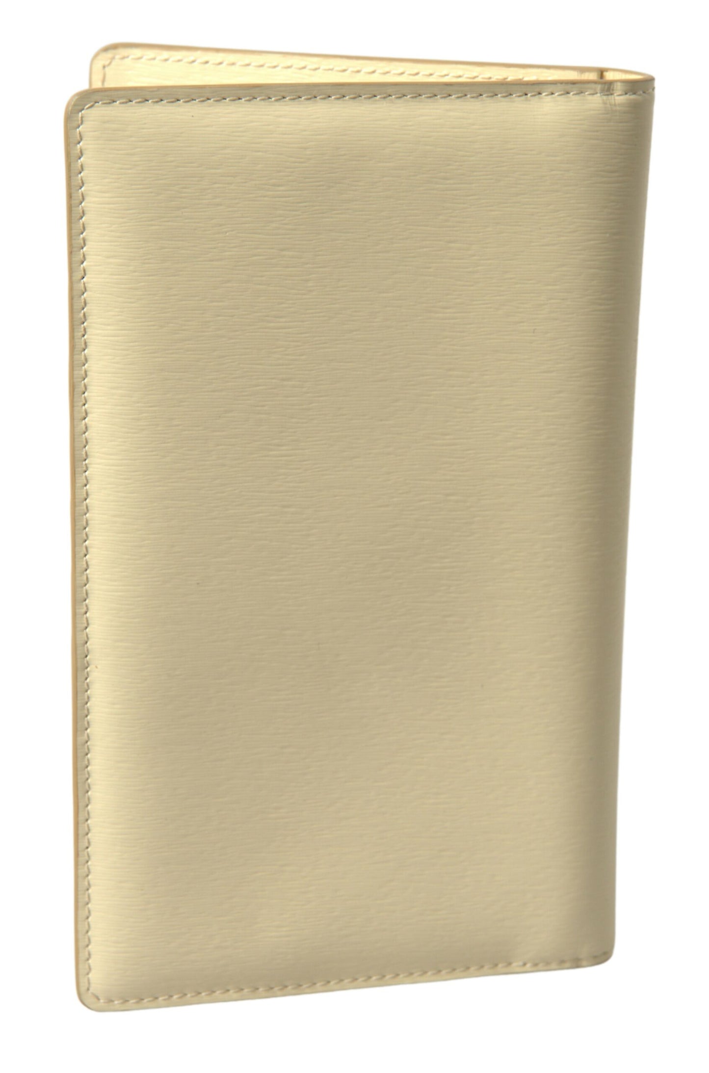 Elegant Beige Leather Passport Holder