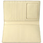 Elegant Beige Leather Passport Holder