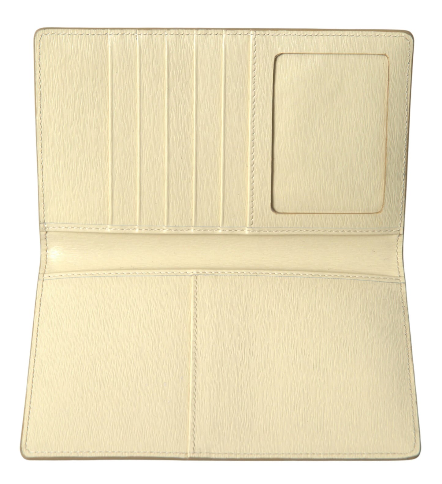 Elegant Beige Leather Passport Holder