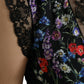 Multicolor Floral Print Lace Sheath Dress